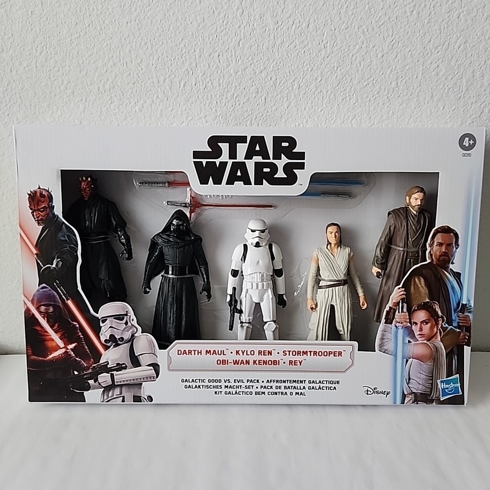 Star Wars Galactic Good Vs Evil 5 Pack 6" Figure Darth Maul Kylo Ren Obi-Wan Rey